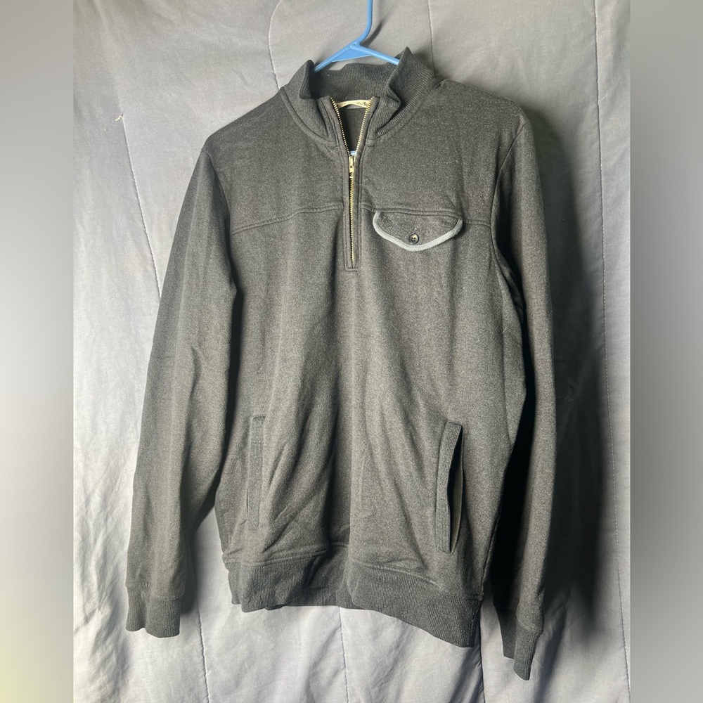 Travis Mathew Quarter Zip Golf Sweater Grey Men’s M Pullover